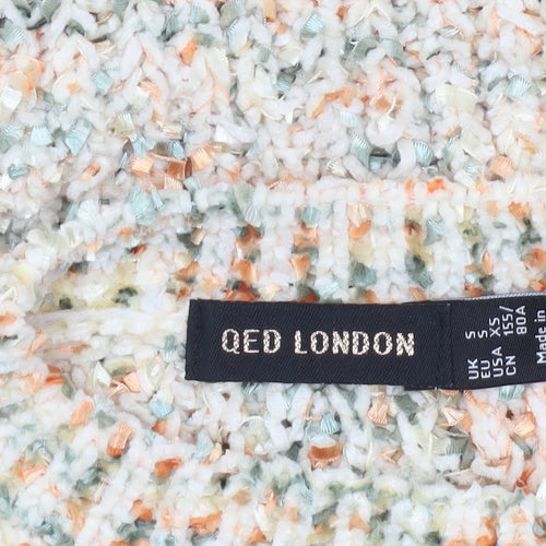 QED London Women’s Multicoloured Chunky Knit Pullover Jumper Size S