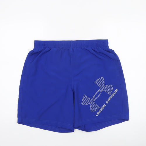 Under Armour Men's Blue Large Loose Fit Athletic Shorts