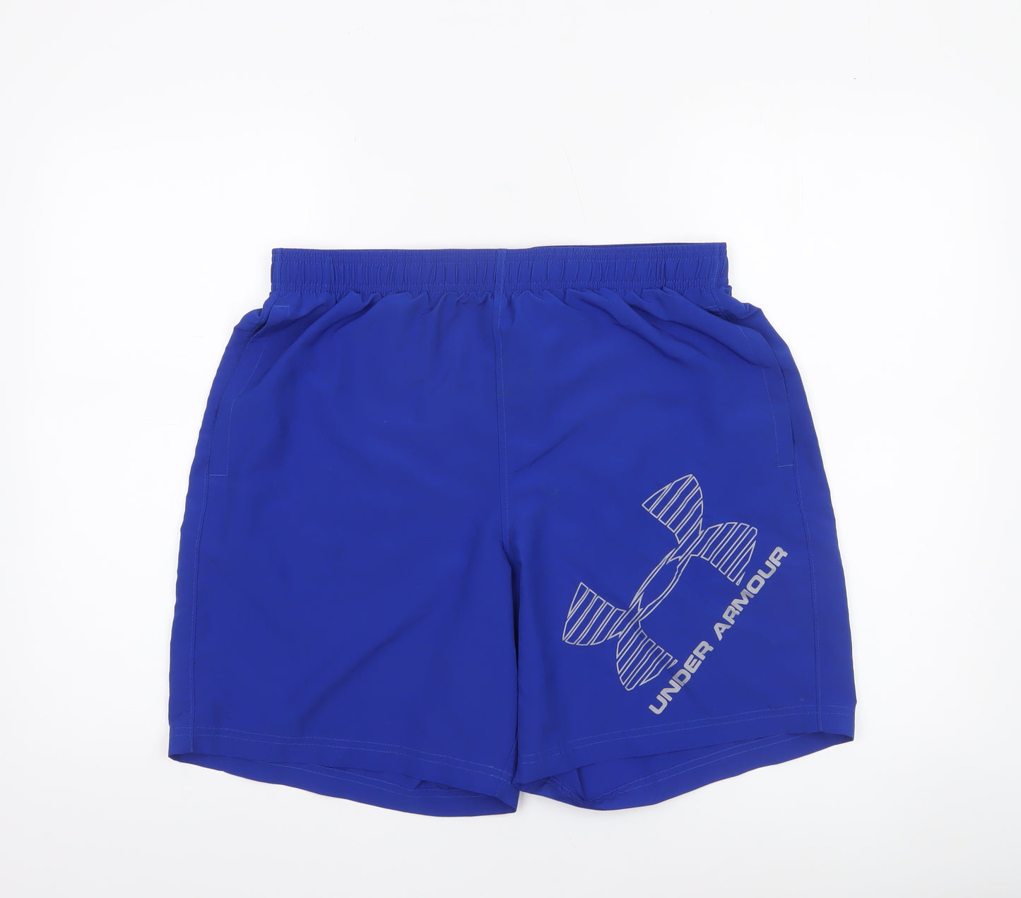 Under Armour Men's Blue Large Loose Fit Athletic Shorts