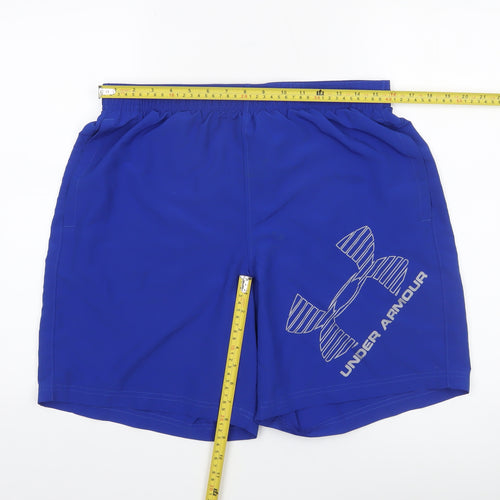 Under Armour Men's Blue Large Loose Fit Athletic Shorts