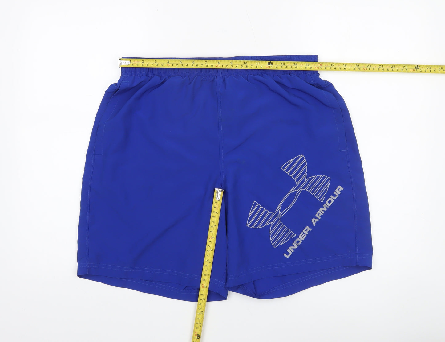 Under Armour Men's Blue Large Loose Fit Athletic Shorts