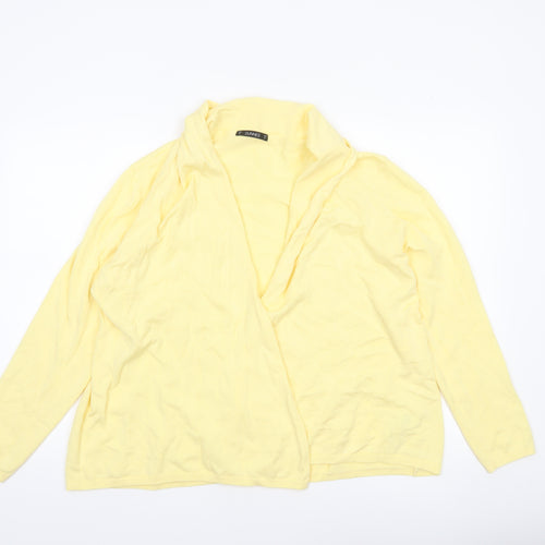 Dunnes Women's Yellow Knit Long Sleeve Open Cardigan XL