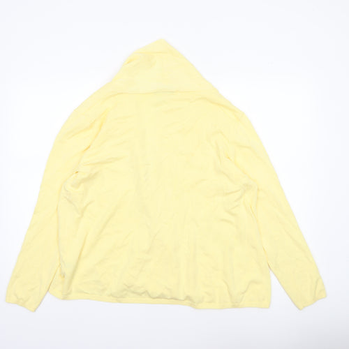 Dunnes Women's Yellow Knit Long Sleeve Open Cardigan XL