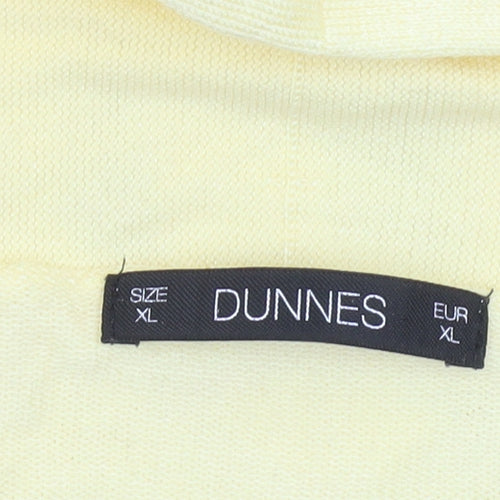 Dunnes Women's Yellow Knit Long Sleeve Open Cardigan XL