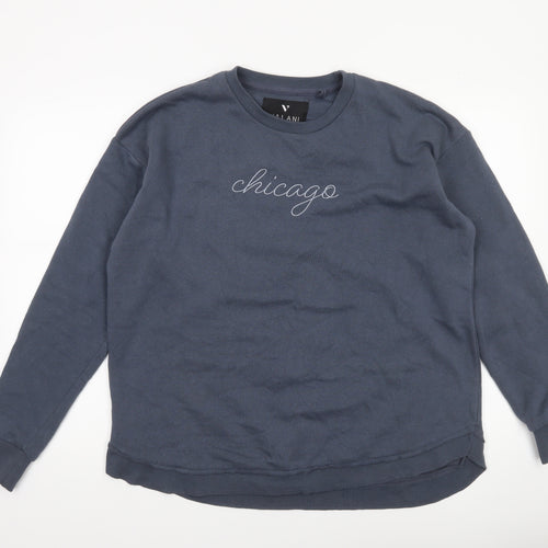 Valani Women's Blue 'Chicago' Pullover Sweatshirt Size S