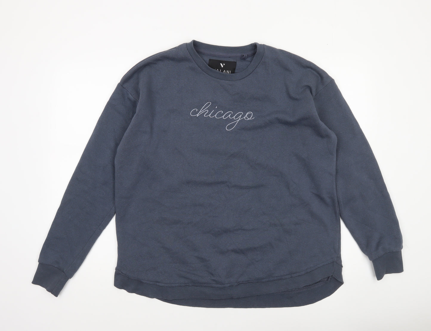 Valani Women's Blue 'Chicago' Pullover Sweatshirt Size S