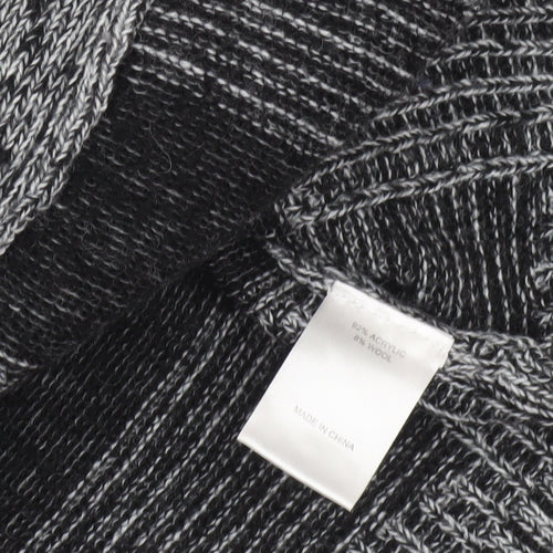 Virtuelle Women’s Grey Knit Short Sleeve Cardigan XS Wool Blend