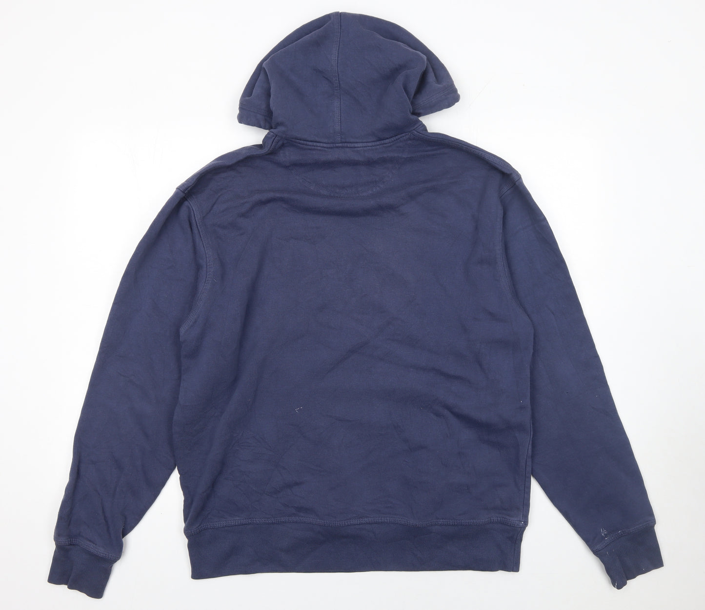 Champion Men's Blue Pullover Hoodie L Sports Graphic Fleece