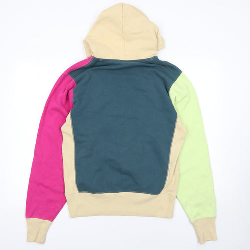 Champion Reverse Weave Women’s Beige Multi Colourblock Pullover Hoodie Small