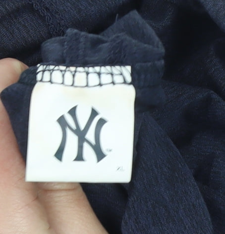 New York Yankees Navy Women's XL Pullover Hoodie Long Sleeve