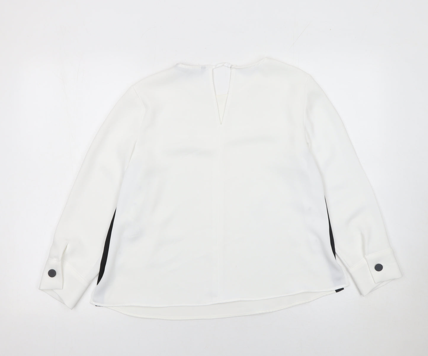 Zara Basic Women’s White Long Sleeve Button Blouse XS