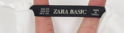 Zara Basic Women’s White Long Sleeve Button Blouse XS