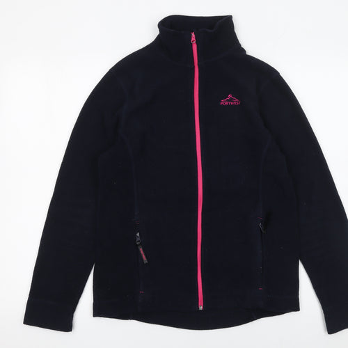 Portwest Womens Black Fleece Full Zip Jacket Size 12 Regular