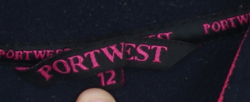 Portwest Womens Black Fleece Full Zip Jacket Size 12 Regular
