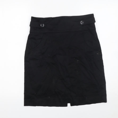 BCBG Generation Women's Black Size 10 Pencil Skirt High Waist Stretch