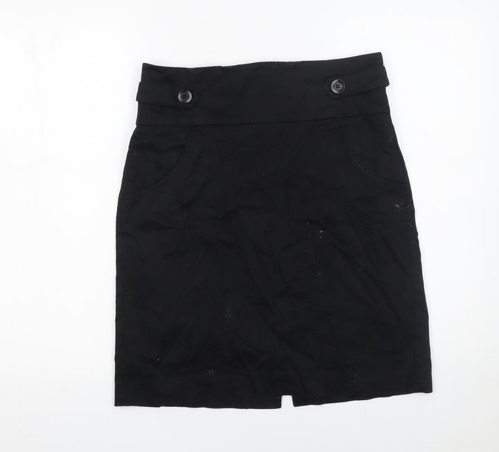 BCBG Generation Women's Black Size 10 Pencil Skirt High Waist Stretch