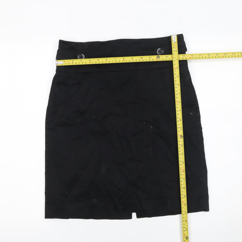 BCBG Generation Women's Black Size 10 Pencil Skirt High Waist Stretch