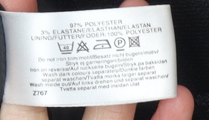 South Women's Black Strapless Satin Party Top UK 12