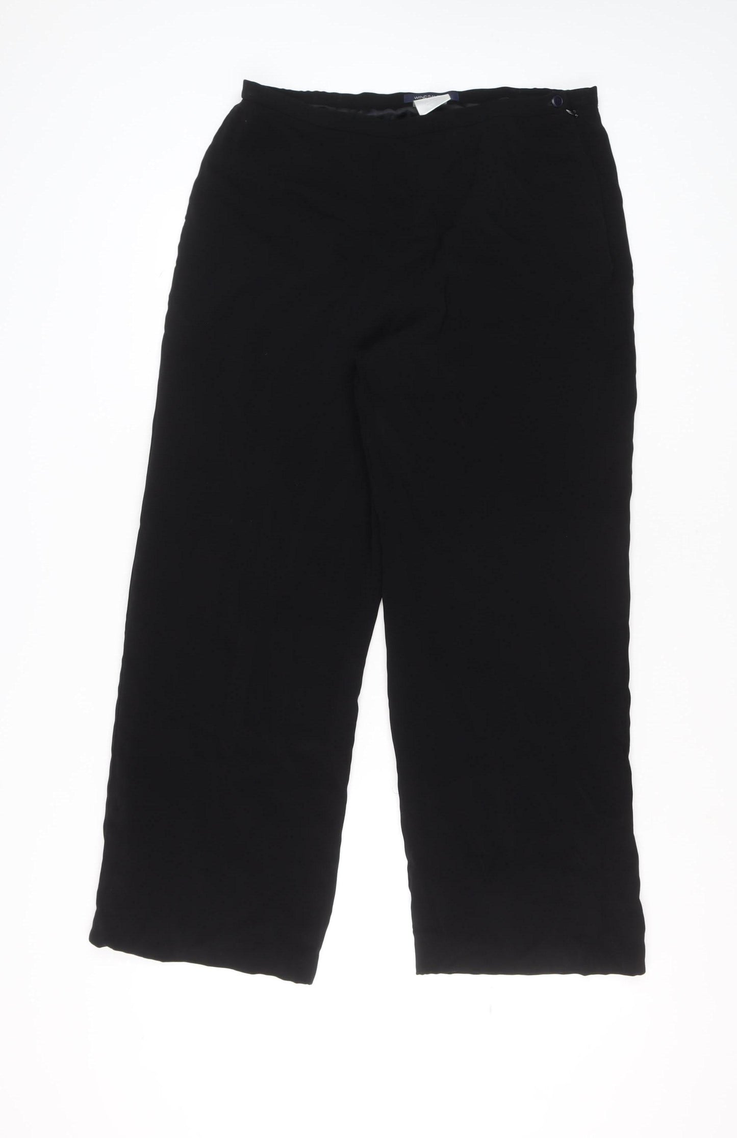 Windsmoor Women’s Black Crepe Dress Trousers Size Regular Straight Leg