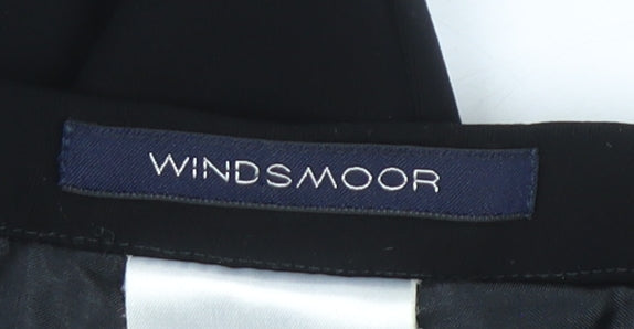 Windsmoor Women’s Black Crepe Dress Trousers Size Regular Straight Leg