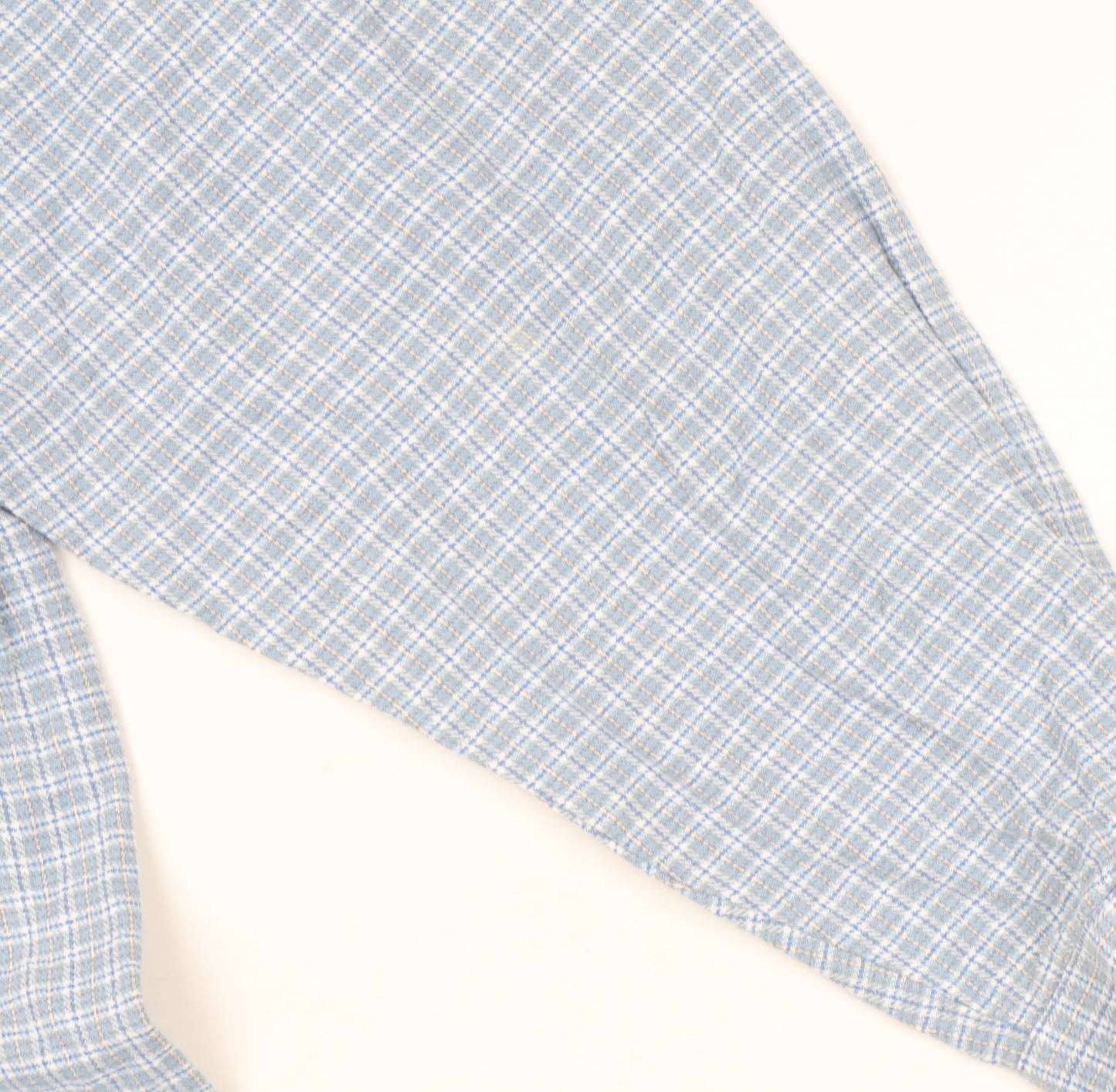 Gladiator Men's Blue Checked Cotton Flannel Long Sleeve Button-Up Shirt XL