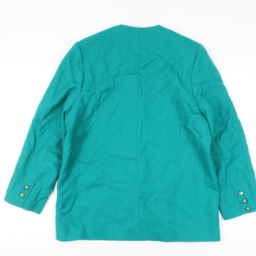 Avoca Women’s Green Wool Classic Irish Wool Jacket Size 18