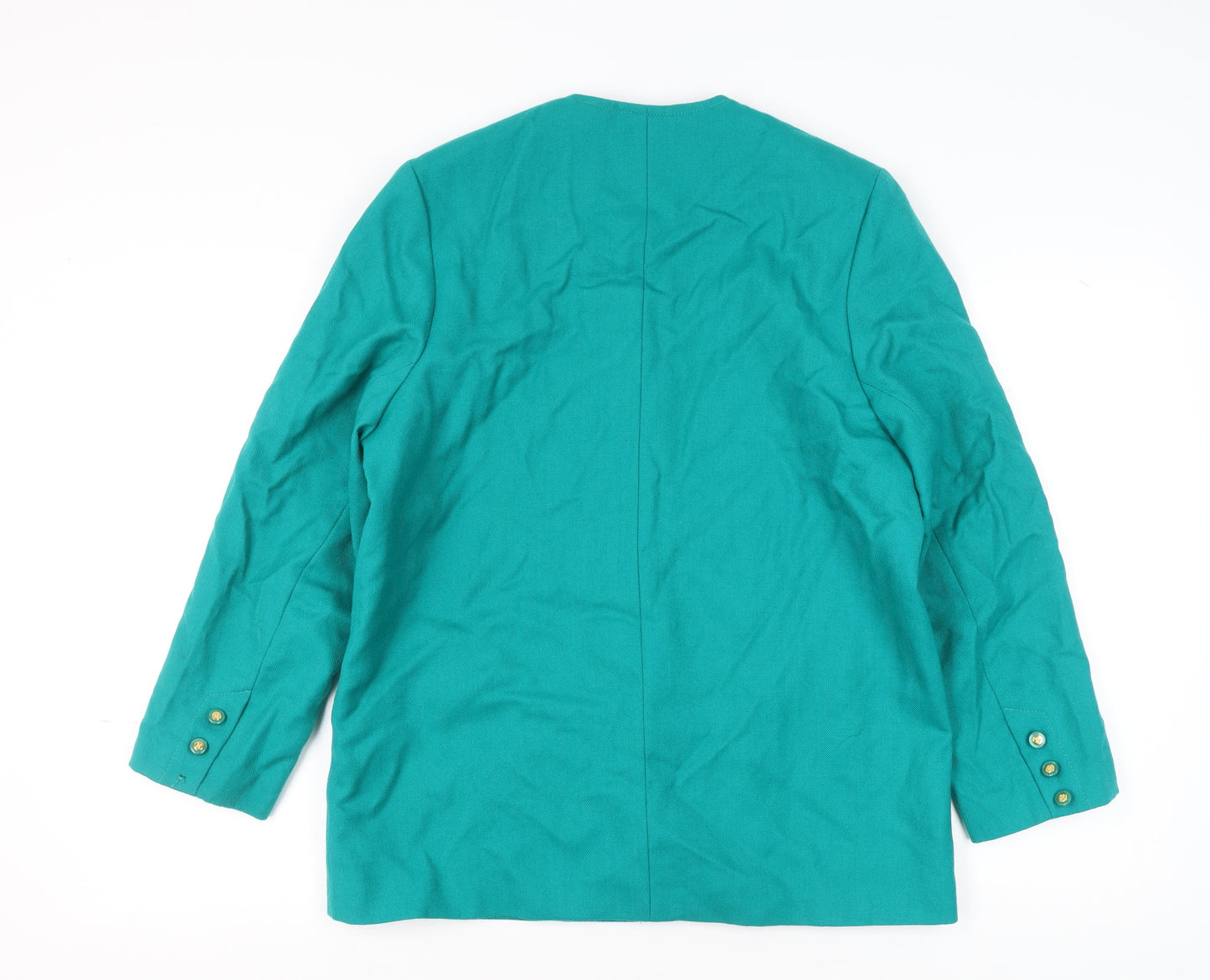 Avoca Women’s Green Wool Classic Irish Wool Jacket Size 18