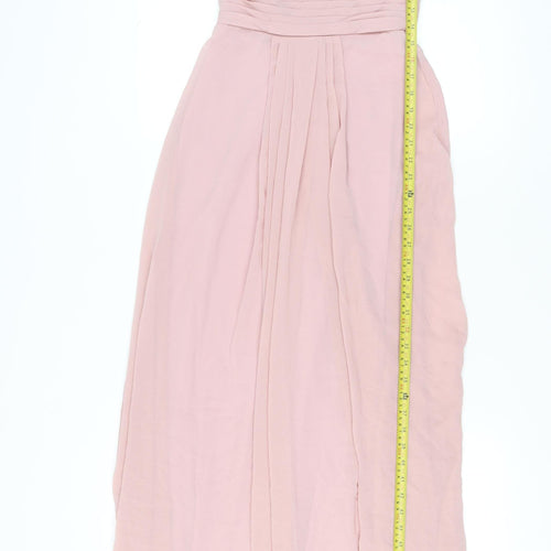 Infinite by Wed2B Women’s Pink Long Ball Gown Chiffon Dress 8-10