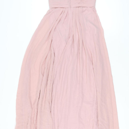 Infinite by Wed2B Women’s Pink Long Ball Gown Chiffon Dress 8-10