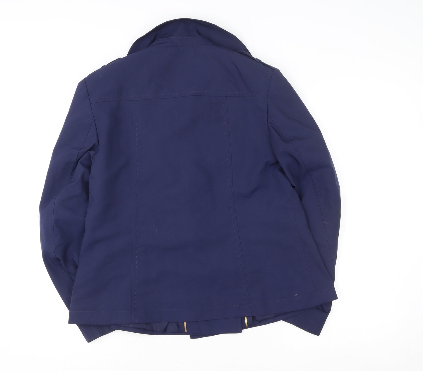 Marks and Spencer Women's Blue Pea Coat Jacket Size 12