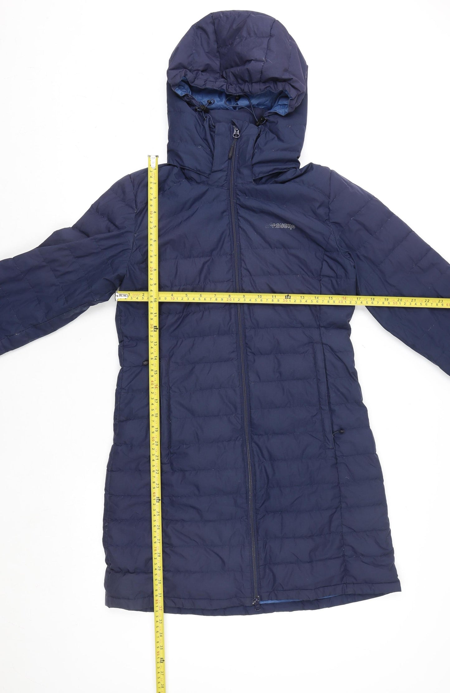 Ayacucho Unisex Blue S Puffer Jacket Lightweight Down Hooded Outdoor Coat