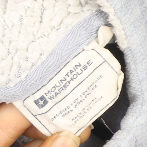 Mountain Warehouse Womens Grey Hooded Fleece Jacket Size 12