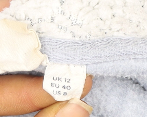 Mountain Warehouse Womens Grey Hooded Fleece Jacket Size 12