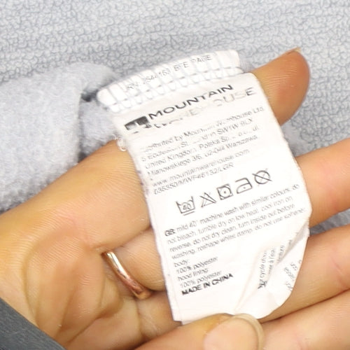 Mountain Warehouse Womens Grey Hooded Fleece Jacket Size 12