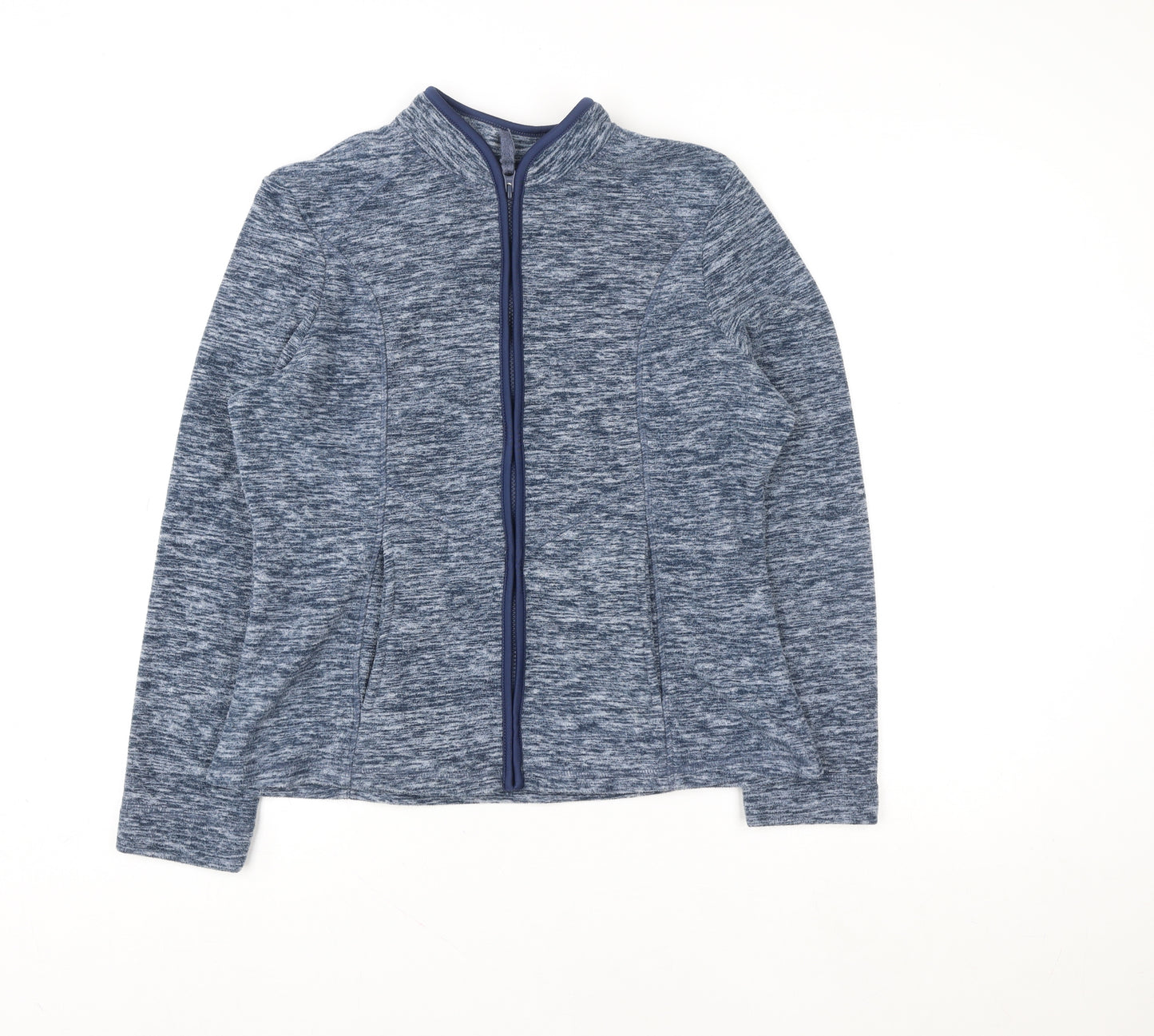 Tu Women Blue Size 14 Softshell Full Zip Lightweight Jacket