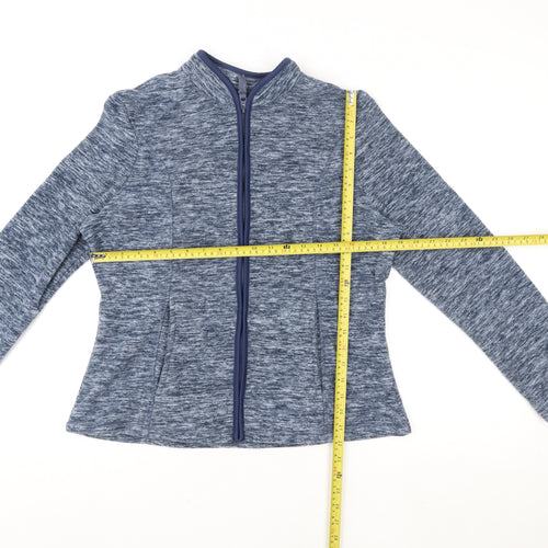 Tu Women Blue Size 14 Softshell Full Zip Lightweight Jacket