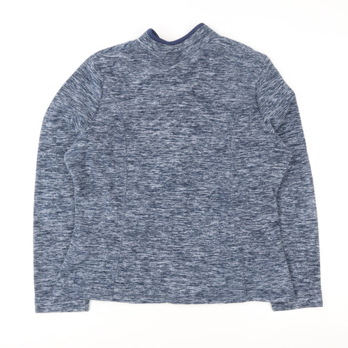 Tu Women Blue Size 14 Softshell Full Zip Lightweight Jacket