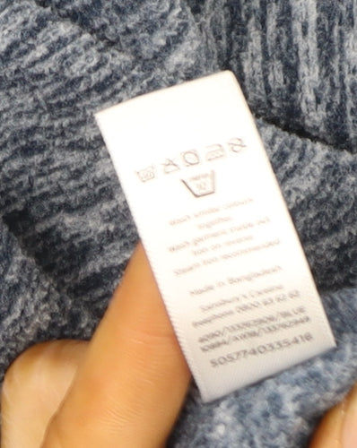 Tu Women Blue Size 14 Softshell Full Zip Lightweight Jacket