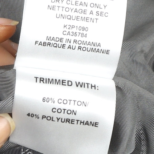 Windsmoor Women’s Black Wool Cashmere Long Coat Size 12 Classic Overcoat