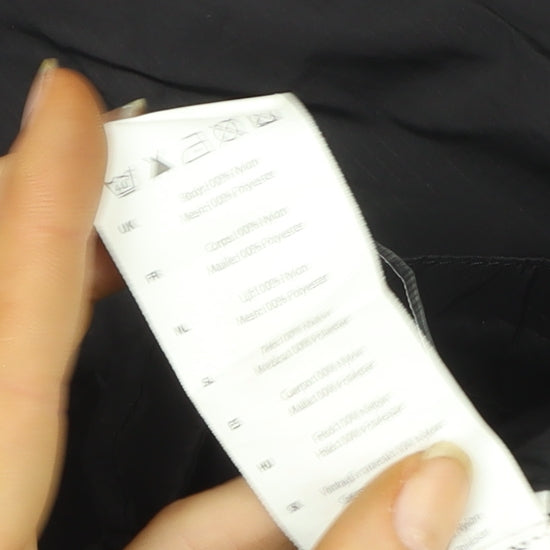 Hind Womens Black Size 10 Lightweight Hooded Windbreaker Jacket