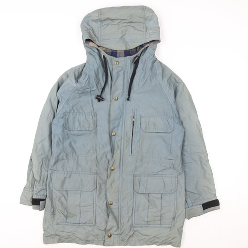 REI Men's Green Hooded Parka Coat Size S Cotton Nylon Outdoor