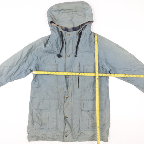 REI Men's Green Hooded Parka Coat Size S Cotton Nylon Outdoor