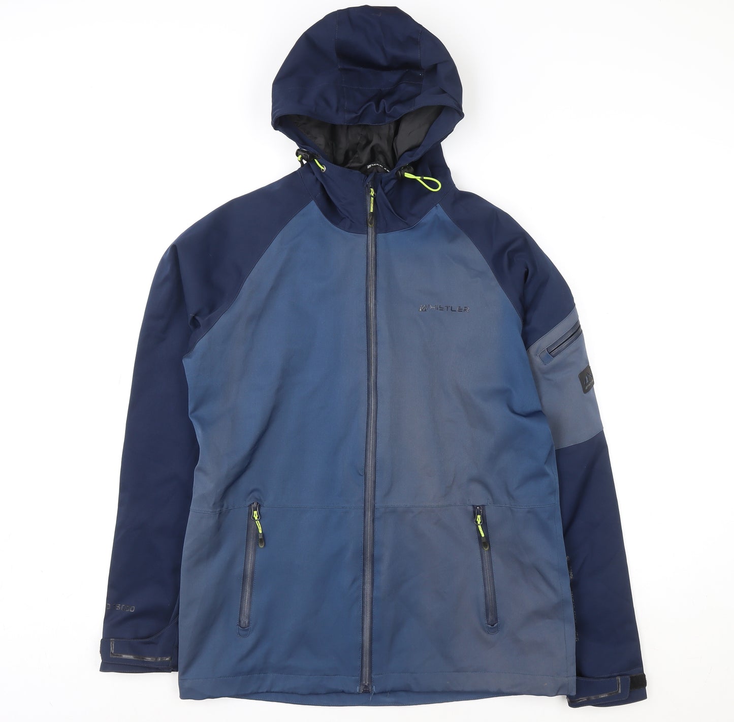 Whistler Mens Blue Softshell Hooded Jacket Size S Windproof Waterproof