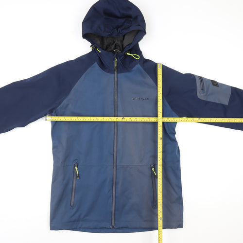 Whistler Mens Blue Softshell Hooded Jacket Size S Windproof Waterproof