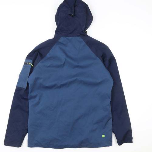 Whistler Mens Blue Softshell Hooded Jacket Size S Windproof Waterproof
