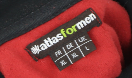 Atlas For Men Red Fleece 1/4 Zip Pullover Sweatshirt Size L