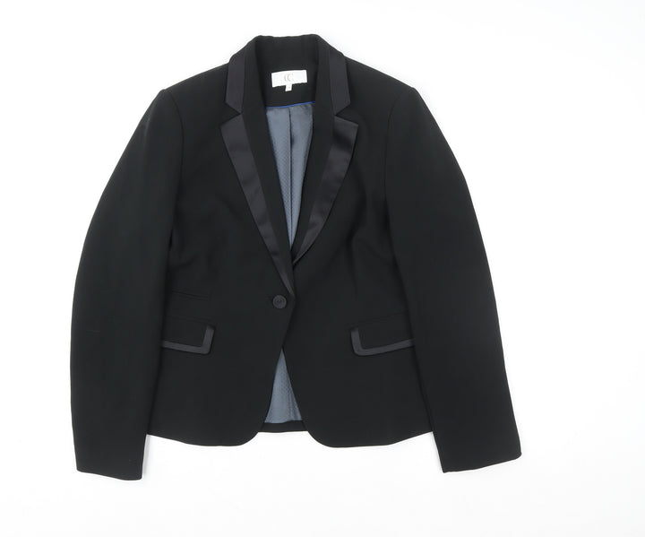 CC Women Black Blazer Size 14 Regular Classic Formal Jacket
