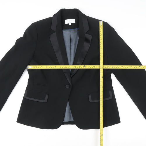 CC Women Black Blazer Size 14 Regular Classic Formal Jacket