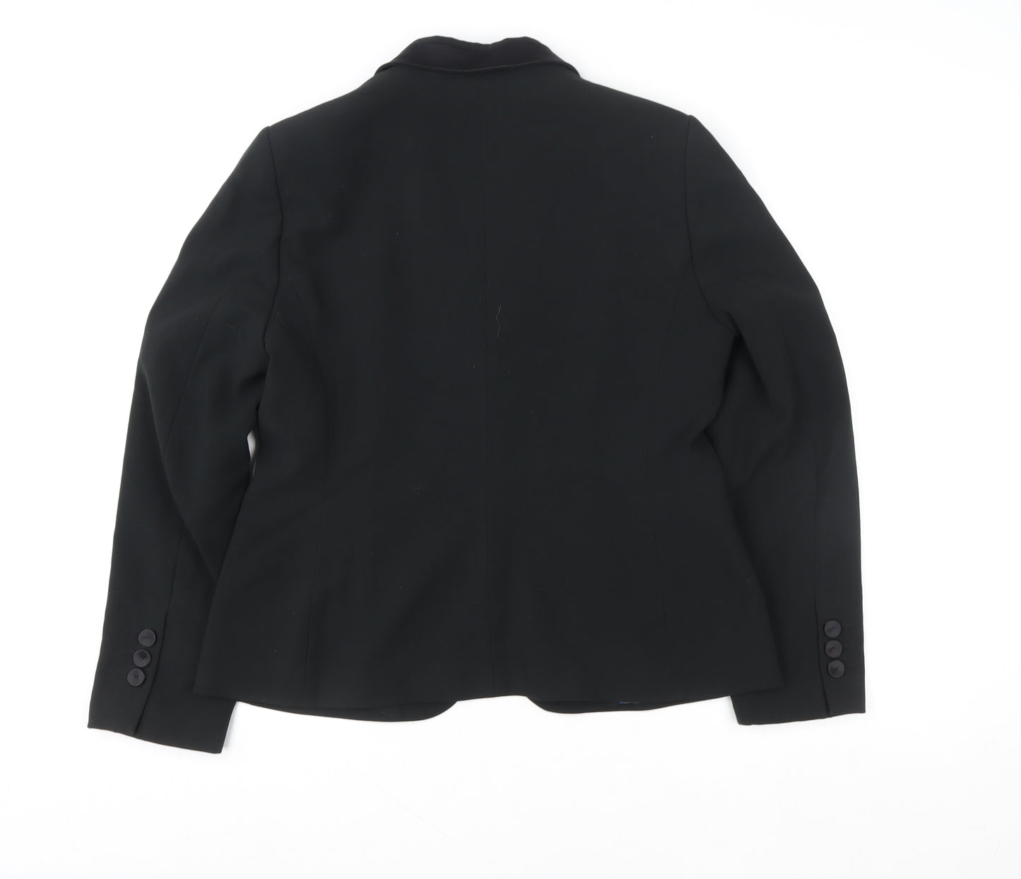 CC Women Black Blazer Size 14 Regular Classic Formal Jacket