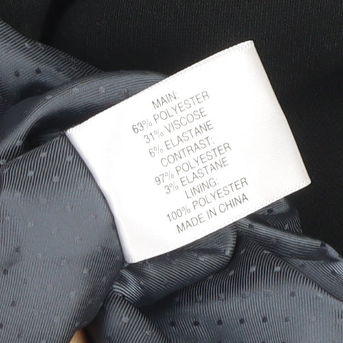 CC Women Black Blazer Size 14 Regular Classic Formal Jacket